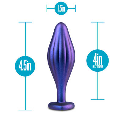 Anal Adventures Matrix - Wavy Bling Plug -  Sapphire