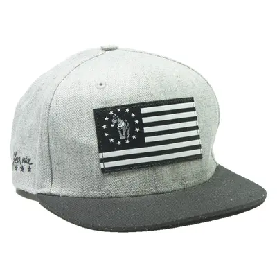 YEA NICE Mens Snapback Cap Grey Wool ONE SIZE