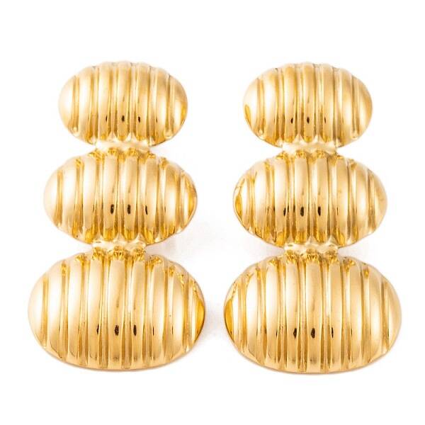 Ion Plating(IP) 304 Stainless Steel Stud Earrings for Women