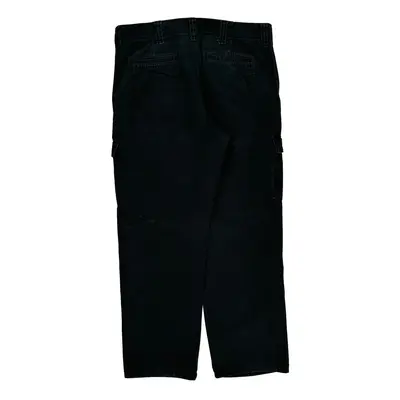 Wrangler Cargo Trousers - 35? Waist Black Cotton