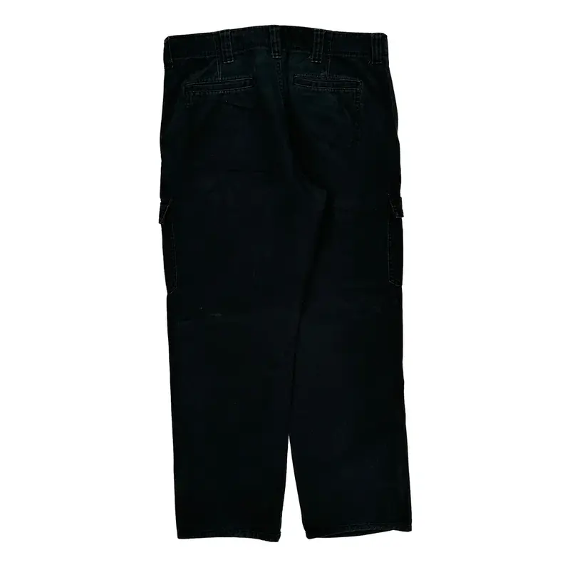 Wrangler Cargo Trousers - 35? Waist Black Cotton