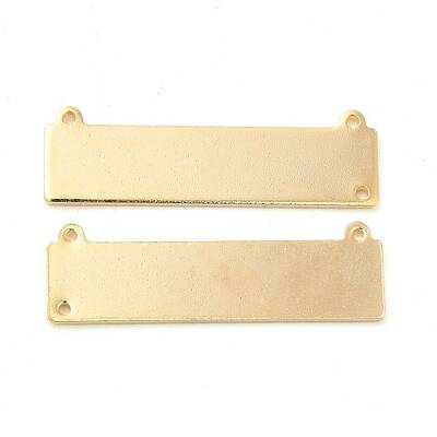 Rack Plating Brass Connector Charms