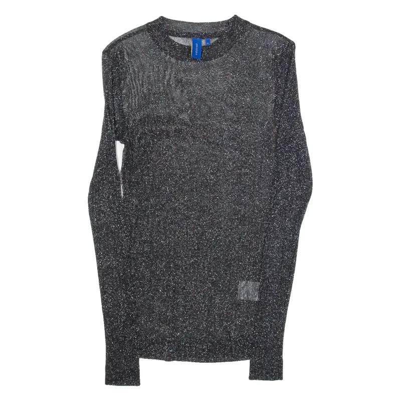 RESUME Bella Sparkle Womens Top Black Long Sleeve XS