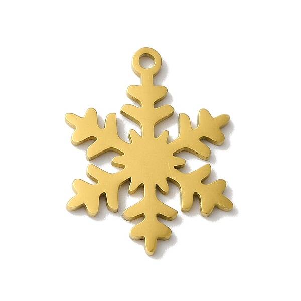 5Pcs Christmas 201 Stainless Steel Pendants
