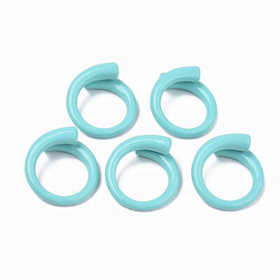 Spray Painted Alloy Cuff Rings