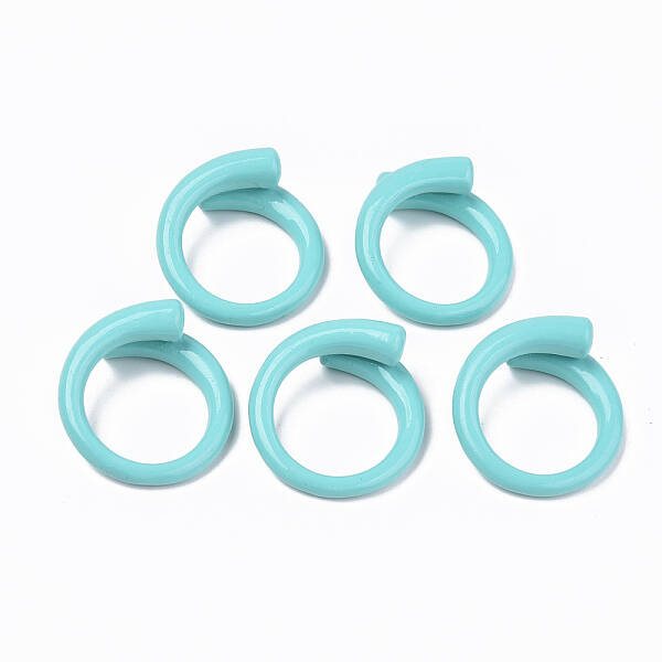 Spray Painted Alloy Cuff Rings