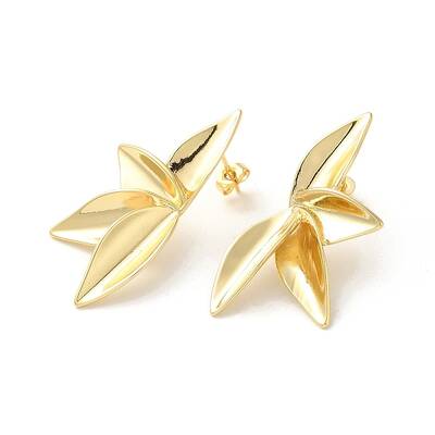 Brass Stud Earrings for Women