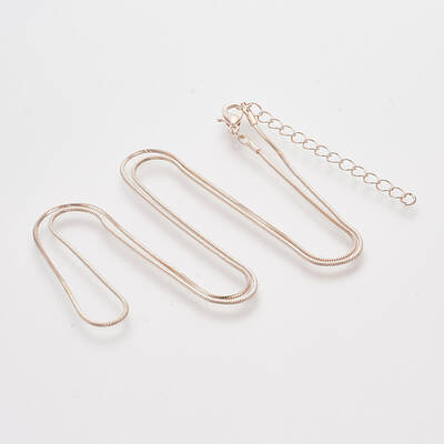 Brass Square Snake Chain Necklace Making