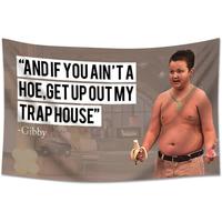 Gi-by Tapestry - And If You Ain't a Hoe Hanging Get Up Out My Trap House 60x40in Funny Banner For Bedroom Living Room College...