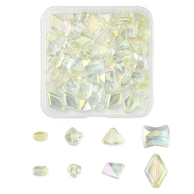 Electroplate Transparent Glass Beads