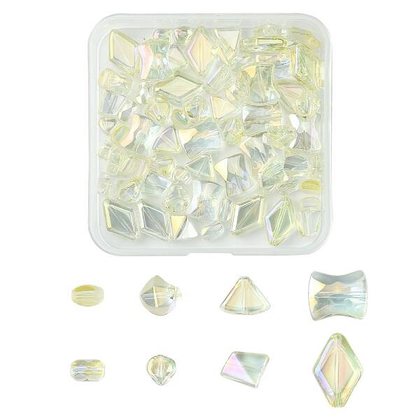 Electroplate Transparent Glass Beads