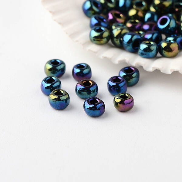 6/0 Grade A Round Glass Seed Beads