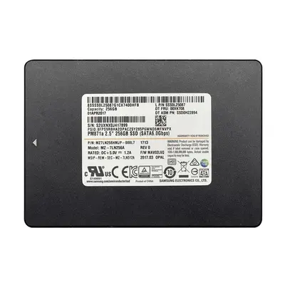 MZ-7LN256A Samsung Enterprise PM871a Series 256GB Triple-Level Cell SATA 6Gb/s Mainstream Endurance 7mm 2.5-Inch Solid State ...