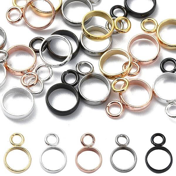 20Pcs 5 Colors 304 Stainless Steel Tube Bails