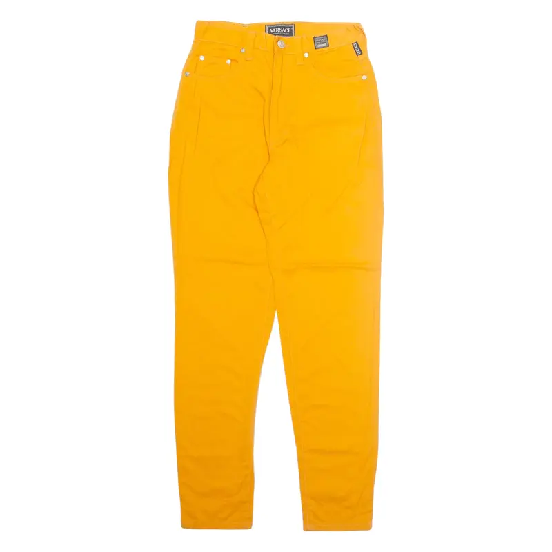 VERSACE Mens Trousers Orange Regular Straight W28 L30