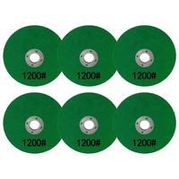 6-pack of 1200 grit green grinding wheels for angle grinders - ideal for polishing, rust removal and knife sharpening