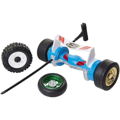Jakks Pacific, 4 tires + Turbo Launcher, Jakks Pacific, Fly Wheels, blue, for children