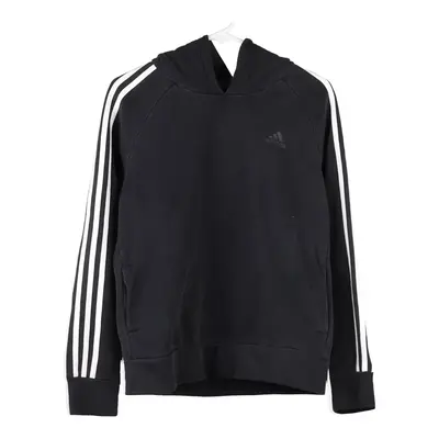 Age 14-16 Adidas Hoodie - Medium Black Cotton Blend