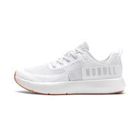 NOBULL Women's Drive Mesh Shoe in White - Gym Sneaker, Running Footwear