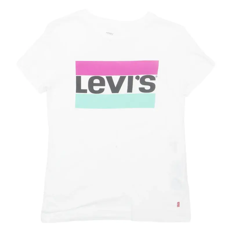 LEVI'S Womens T-Shirt White XXS