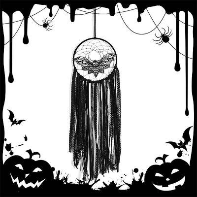 Gothic Style Macrame Tassel Wall Hanging