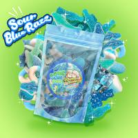 Sour Blue Razz Gummy Mix - Tangy Blue Raspberry Snack Gummi Mix for Sour Candy Lovers