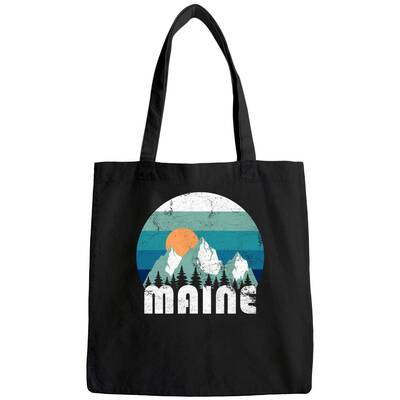 Maine State Retro Vintage Tote Bag