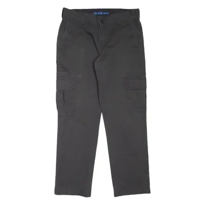 DICKIES Cargo Style Workwear Mens Trousers Black Regular Straight W32 L30
