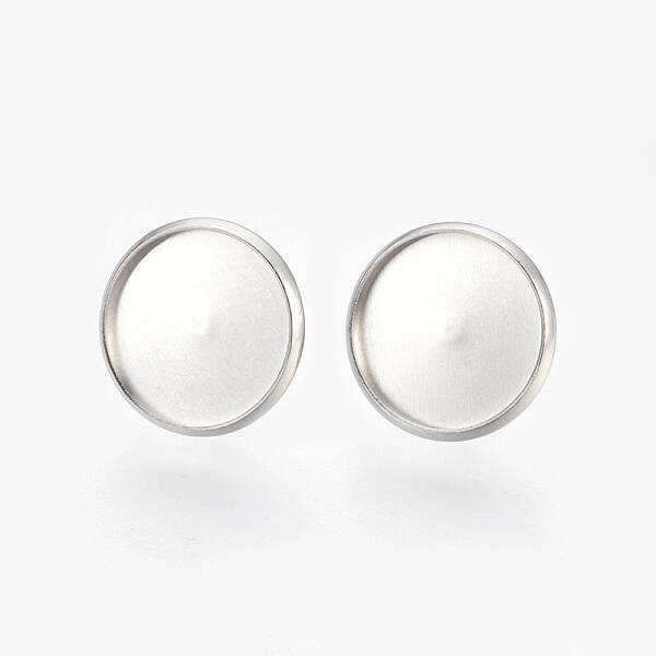 Tarnish Resistant Eco-Friendly 316 Surgical Stainless Steel Stud Earring Settings
