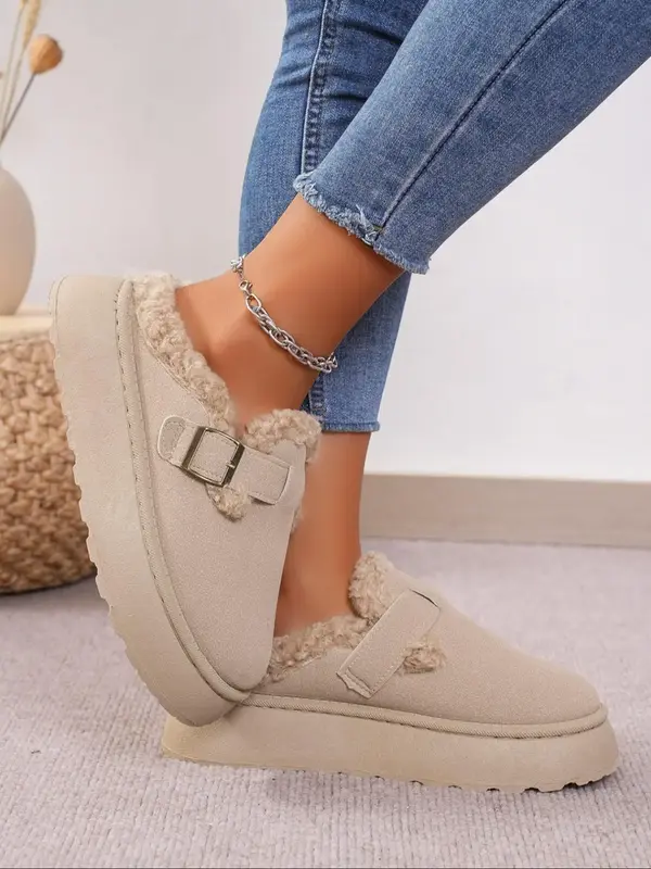 Women's Fashionable Fluffy Slippers, Casual Soft Comfortable Home Slippers, Warm Slippers for Indoor & Outdoor Use for Fall &...