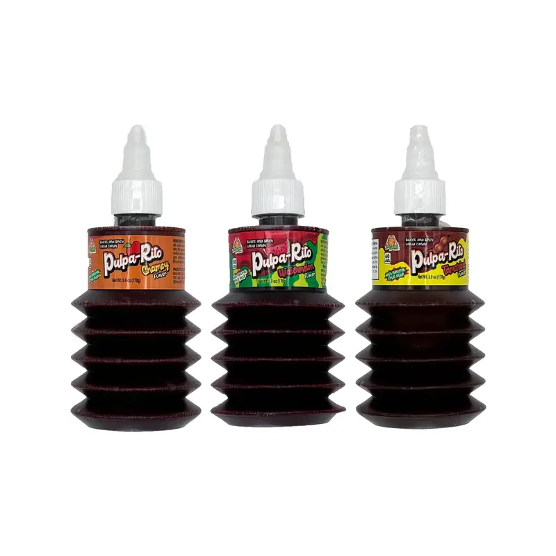 PulpaRito Sweet and Spicy Liquid Candy 6 oz with Natural Fruit Pulp Great for Drinks Fruit Mexican Candy Dulces Mexicanos Sug...