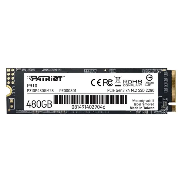 Patriot P310P480GM28 | P310 480GB PCI Express NVMe 3.0 x4 M.2 2280 Solid State Drive