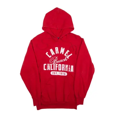 MV SPORT Carmel Beach California USA Hoodie Red Pullover Mens S