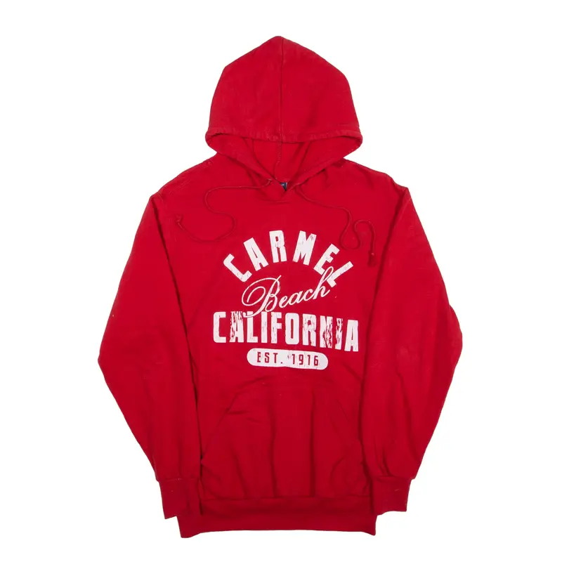 MV SPORT Carmel Beach California USA Hoodie Red Pullover Mens S