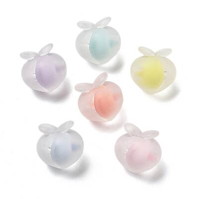 Frosted Transparent Acrylic Beads