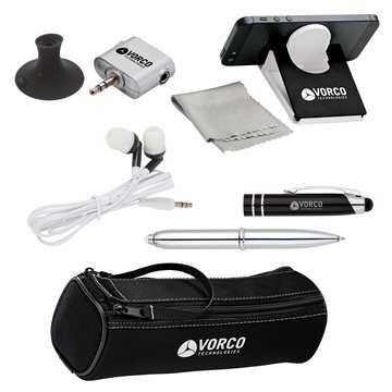 25 Custom Camby Mobile Accessory Set - Neoprene Case & LED Stylus