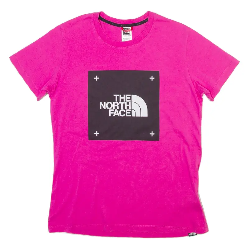 THE NORTH FACE Womens T-Shirt Pink Crew Neck S