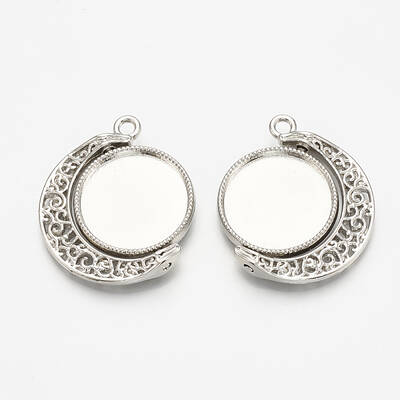 Alloy Pendant Cabochon Settings
