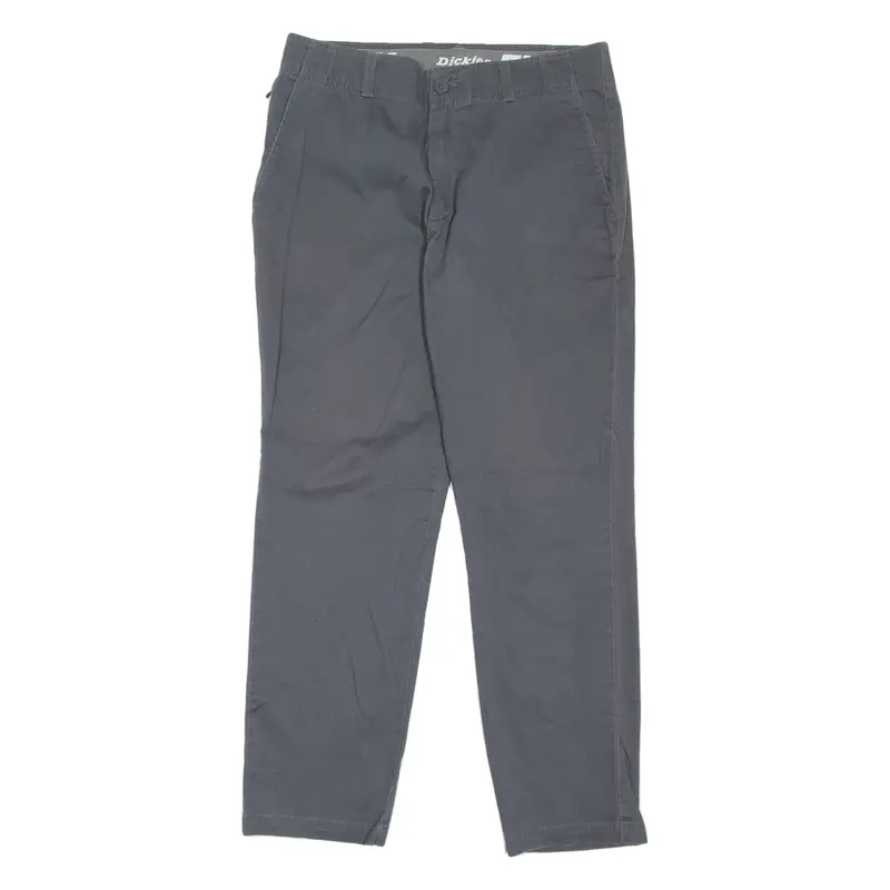 DICKIES Workwear Mens Trousers Grey Slim Tapered W34 L30