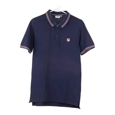 Fila Polo Shirt - Small Navy Cotton