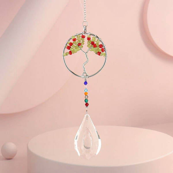 Crystals Tree of Life Hanging Pendants Decoration