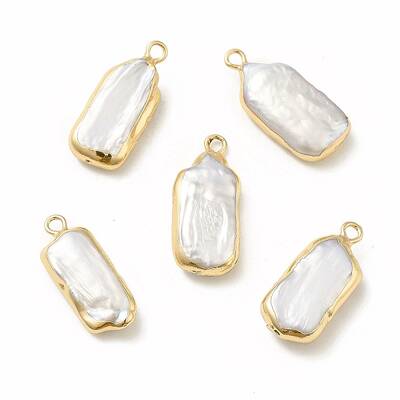 Baroque Natural Keshi Pearl Pendants