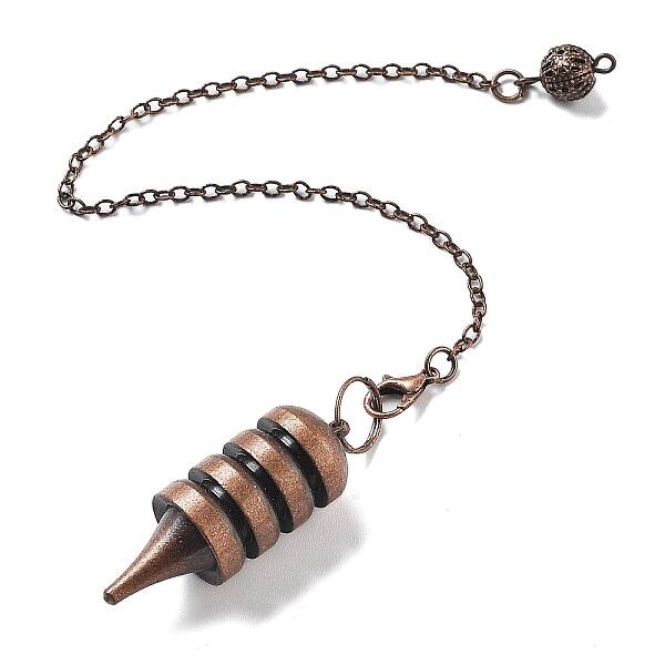 Brass Dowsing Pendulum Big Pointed Cone Pendants
