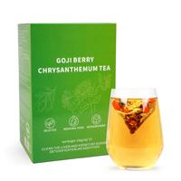 Goji Berry Chrysanthemum Tea - GojiBerry Dandelion Chrysanthemum Medlar honeysuckle | with a Natural Blend of 8 Herbal Ingred...