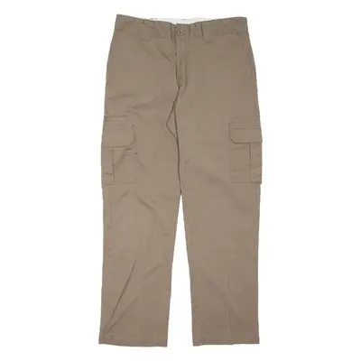 DICKIES Cargo Mens Trousers Green Regular Straight W32 L30
