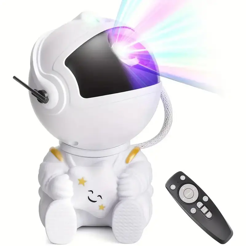 Astronaut Galaxy Night Light With 8 Nebula Effects – 360° Adjustable Star Light With Remote Control and Magnetic Head Rota...