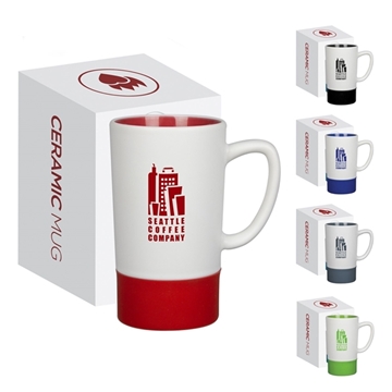 72 Customized 16 oz Monument Ceramic Mug With Silicone Accent - ...