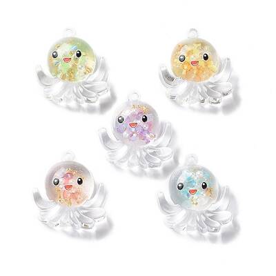 Luminous Transparent Resin Pendants