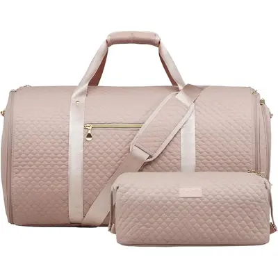 Coolife Garment Travel Bag Carry On Convertible Travel Duffel Bag with Shoe Pouch Weekender  2 in 1 Hanging Suit Bag with Sho...