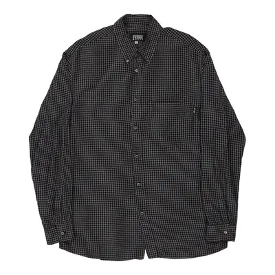 Gianfranco Ferre Jeans Checked Shirt - XL Navy Cotton